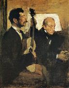 Edgar Degas Artist-s Father and Pagand oil on canvas